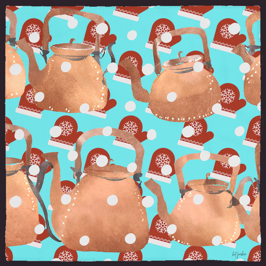 Kettles and Mittens Gift Cloth