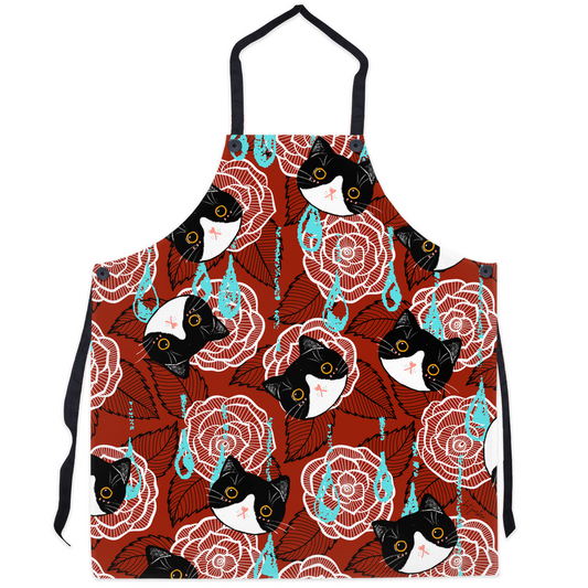 Roses and Kittens Aprons