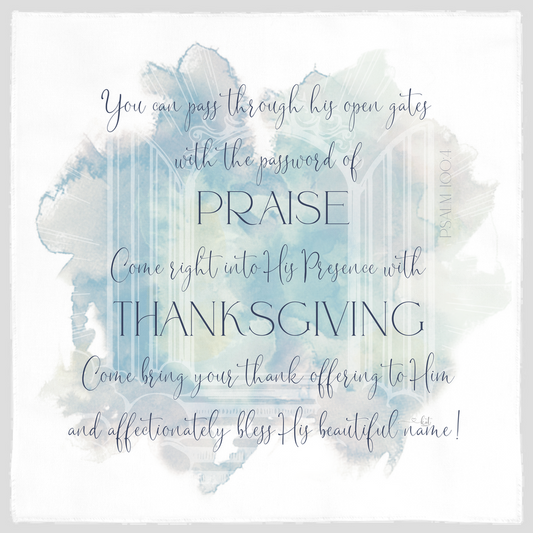 Praise Is The Password Gift Cloth