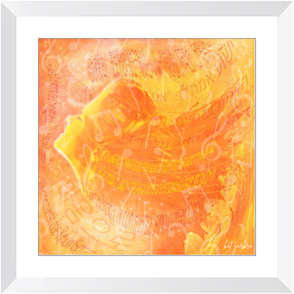Fiery Wind: Heavens Language 23 Framed Print
